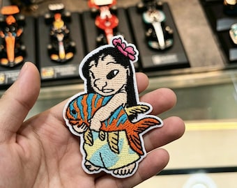 Cute Stitch Embroidery,Disney “Lilo & Stitch” Iron-On Patches, ron-On/Sew-On Appliques,Custom Decorations for Jeans and Bags,Cute Fan Gifts.
