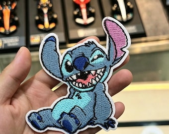 Disney Embroidery Patches | Stitch Fans | Stitch World | Cute Anime Iron-On Patches,Embroidered Patches for Clothing/Backpacks,Disney Gifts.
