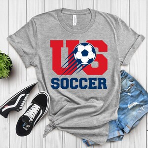 US Soccer Graphic Tee, Patriotic Team USA Shirt, Vintage Soccer Fan Gift, United States Soccer Ball Apparel 画像 5