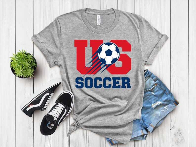 US Soccer Graphic Tee, Patriotic Team USA Shirt, Vintage Soccer Fan Gift, United States Soccer Ball Apparel 画像 5