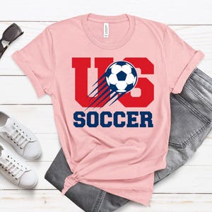 US Soccer Graphic Tee, Patriotic Team USA Shirt, Vintage Soccer Fan Gift, United States Soccer Ball Apparel 画像 4