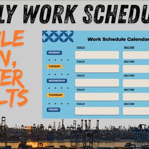 Weekly Routine Sheet | Simple Task Organizer | Digital Productivity Layout | Printable Planner PDF | Instant Download