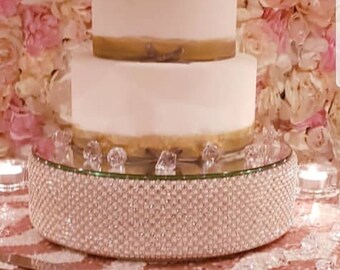 pearl cake stand etsy