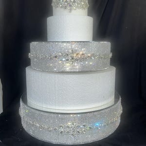 Crystal  cake stand Rhinestone cake plate,  Rhinestone Diamante Diamonte - REAL rhinestones by Crystal wedding uk