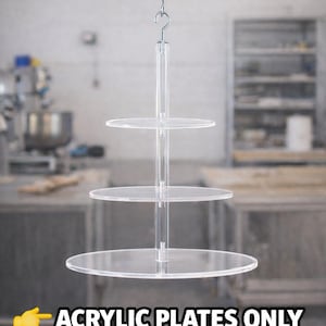 Kit de placa acrílica para colgar tartas: Soporte para tartas con forma de araña invertida