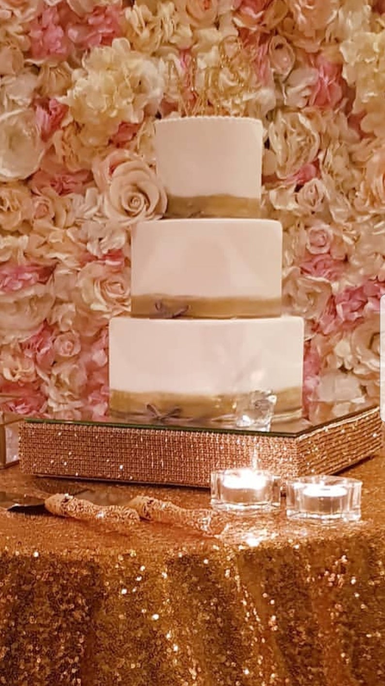 Baking Accs Cake Decorating 1M GOLD Diamante Rhinestone Sparkling