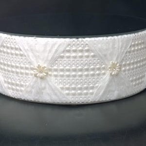 Standaard bruidstaart, Pearl & Lace - rond of vierkant alle maten van Crystal Wedding UK