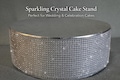 Rhinestone Wedding Cake Stand Sparkle Crystal Effect Display for Cake or Desserts
