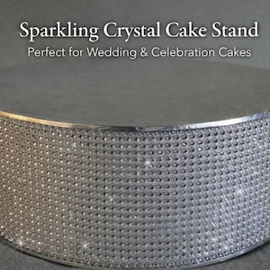Rhinestone Wedding Cake Stand Sparkle Crystal Effect Display for Cake or Desserts