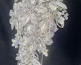 Wedding Bridal Bouquet| Bling Brooch Bouquet| Rhinestone Bouquet| Glam Bouquet| Custom Bouquet