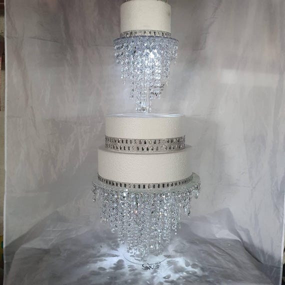Crystal chandelier cake stand hotsell
