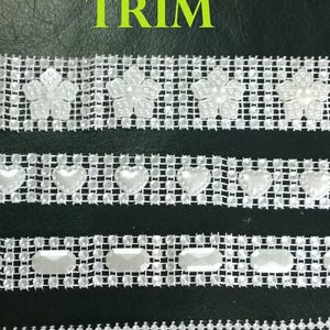 Ivory Pearl Cake Ribbon: 1 Meter Banding Trim for Crafts