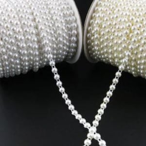 1 meter parelketting lintbandkoord taartlintversiering & voor knutselen van Crystal Wedding UK