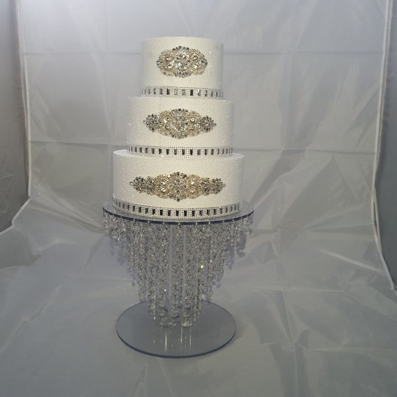 Details about   Cake StandChandelier Cake StandCrystal Cake stand For WeddingSingle 