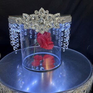 Cake Stand, MAGICAL RED ROSE&#39;, wedding cake divider, cake separator, Cake stand 6&quot; 8&quot; 10&quot; 12&quot; 14&quot; by Crystal wedding uk