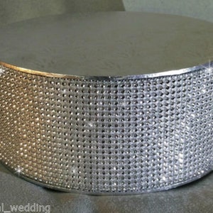 Rhinestone cake stand, many colours by Crystal wedding uk