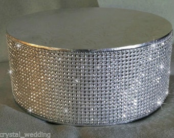 Rhinestone cake stand, many colours by Crystal wedding uk