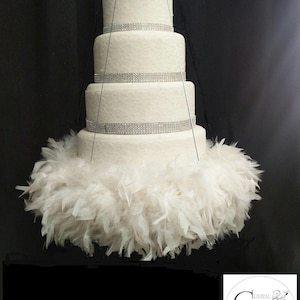 Feather Cake Swing: Suspended Wedding Cake Platform