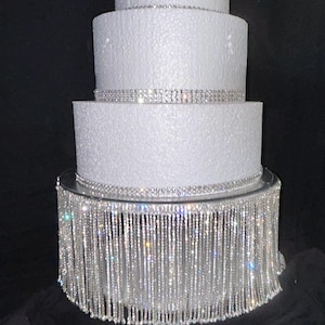 Crystal cake stand Diamante, Diamonte Rhinestone cake golder cake base,Rhinestone Diamante Diamonte - REAL rhinestones by Crystal wedding uk