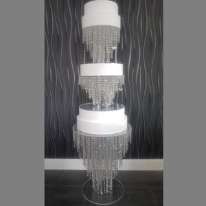 Cake Stand Chandelier cake stand, Crystal cake Stand, Wedding cake stand with Led Light by Crystal wedding uk-  FREE USA DELIVERY