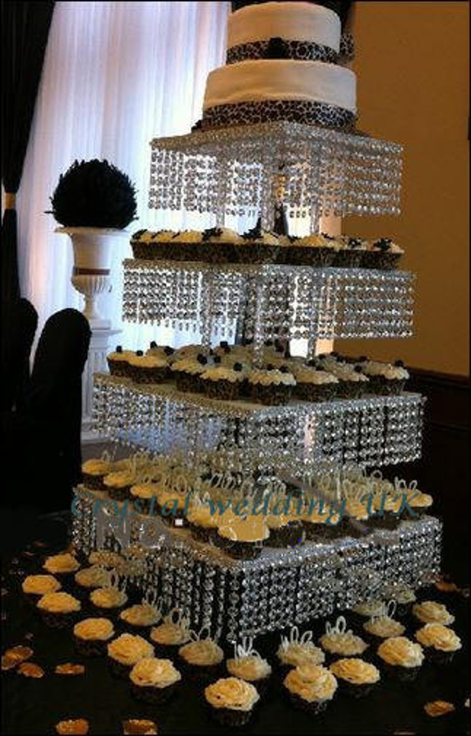 Crystal Cupcake Stand Tower 3 to 8 Tiers by Crystal Wedding Uk Etsy