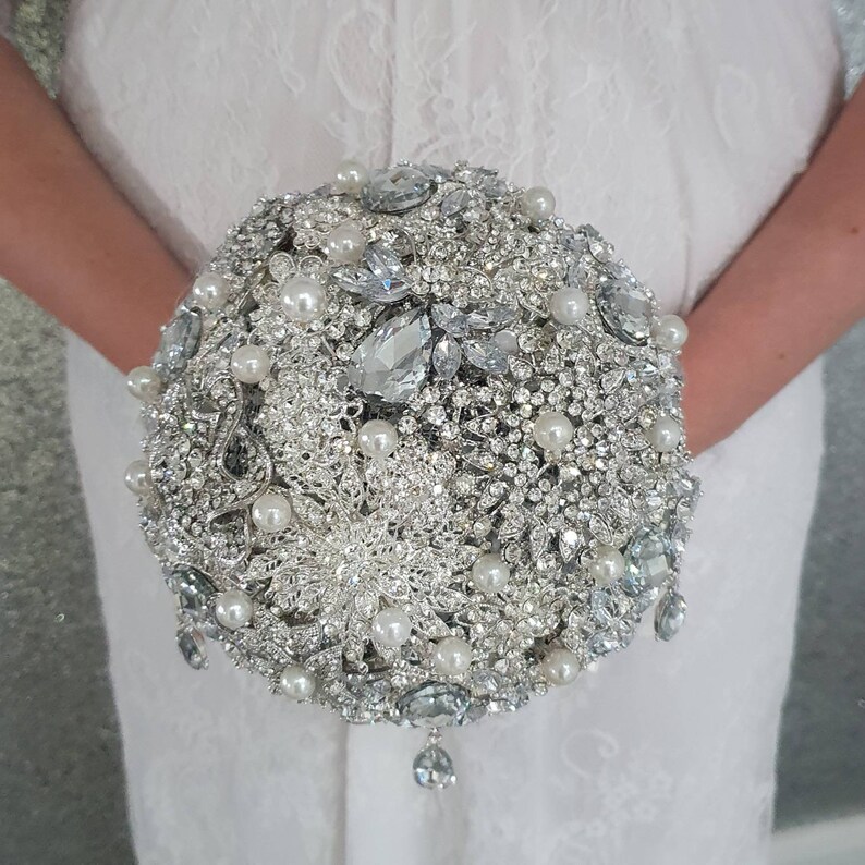 Brooch Bouquet Jewel Bouquet Full Jeweled Bouquets. by - Etsy UK