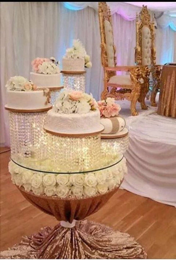 Cake stand Suspended cake plate acrylic kit, Hanging cake set, upside down  cake kit, NO HANGER STAND by Crystal wedding uk -  España