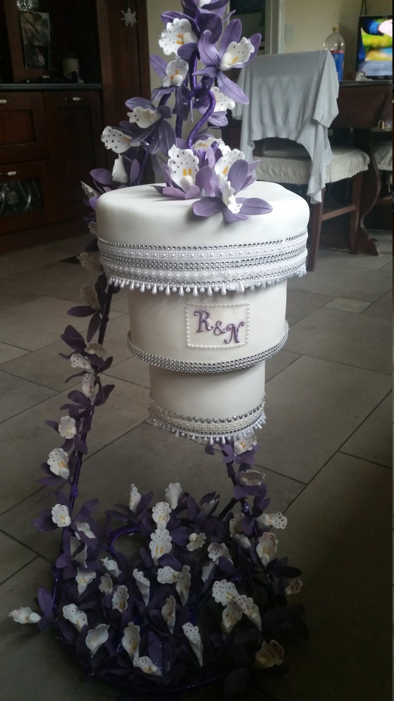 Suspended Cake Plate Kit Hanging Upside Down Cakes NO STAND Etsy