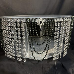 Pearl wedding cake stand, Vintage style ,art deco, Gatsby wedding cake plate. by Crystal wedding uk