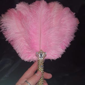 Ostrich Feather MINI Fan bouquet alternative Bouquet Great Gatsby wedding style 1920&#39;s -ANY COLOUR Artificial bouquet