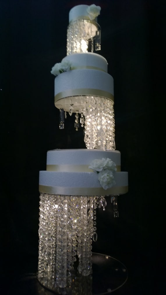 Crystal Cake Stand Separators With LED Lights Side Bar Etsy