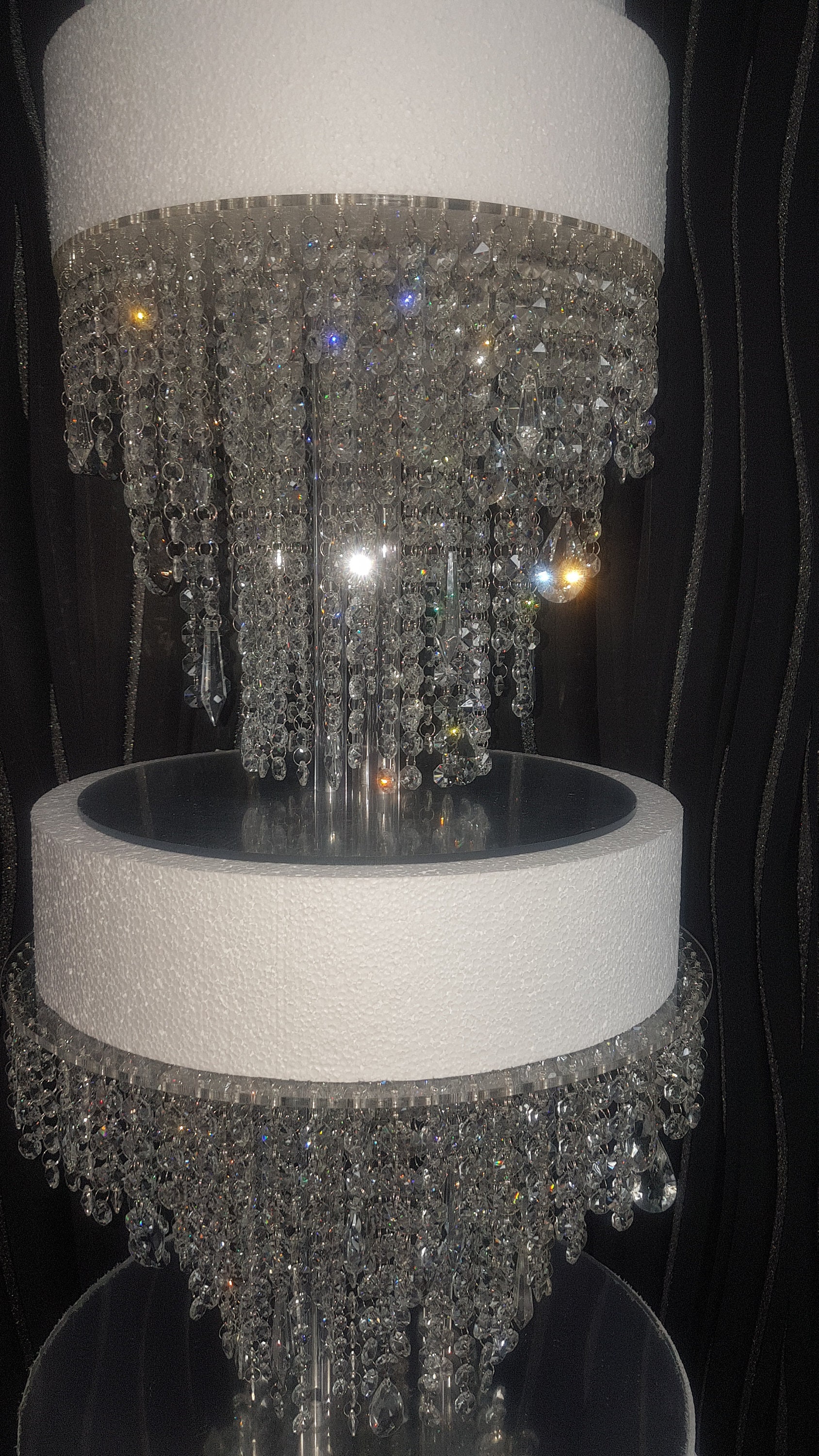 Crystal Wedding Cake Table. Cake Stand Chandelier Style Table - Etsy UK