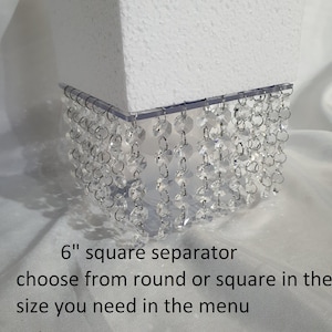 Cake divider , Crystal cake seperator ,chandelier style cake holder,  6” 8” 10” by Crystal wedding uk