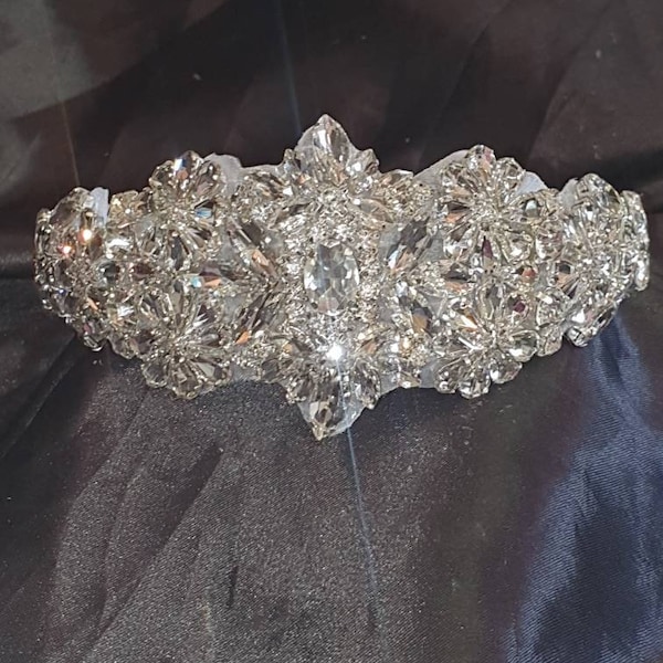 Vintage couture inspired crystal tiara, hairband by Crystal wedding uk