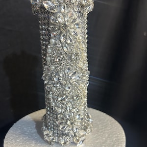 Bling Bouquet handle Holder, rhinestone crystal Diamonte holder, Rhinestone Wedding Bouquet Holder , Glam Bling Bouquet Holders