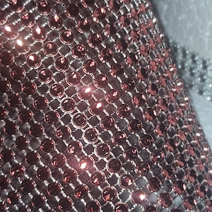 Ruban strass VIN DE BOURGOGNE, maille losanges, strass bling, bordure en cristal de 3 mètres de bordure. par Crystal Wedding Royaume-Uni