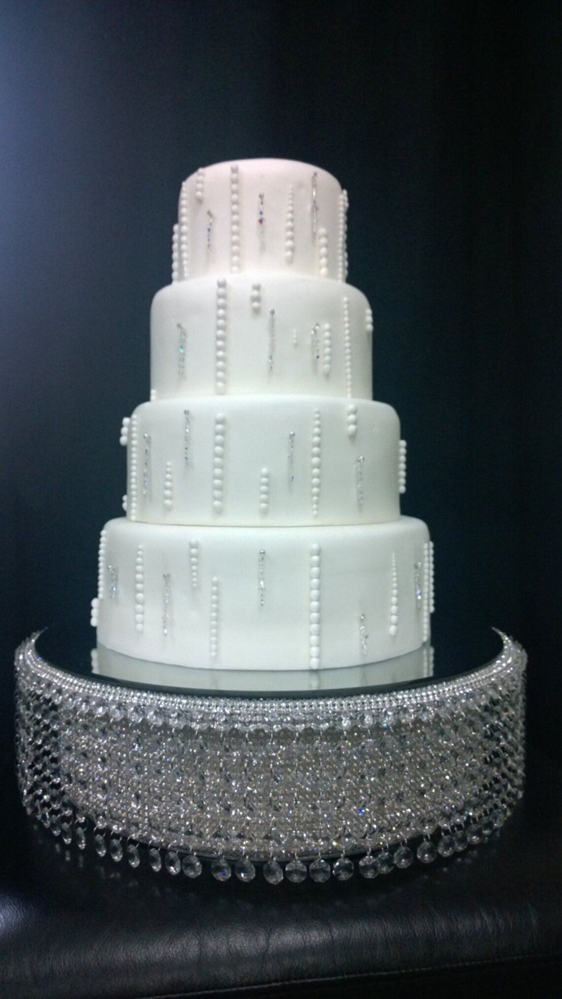 Crystal Wedding cake stand Crystal Rhinestone cake stand for Etsy