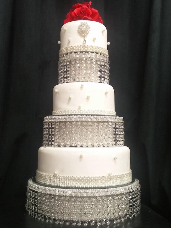Crystal 3 tier cake stand hot sale