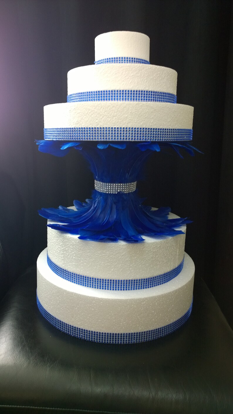 Feather wedding cake stand divider set of 2 Etsy