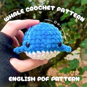Stress Ball Whale Crochet Pattern | Beginner Friendly English PDF No Sew Pattern Crochet Whale Fidget Toy | Easy Crochet Amigurumi Pattern