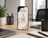 I AM THE BEST Wallpaper | Motivational Phone Wallpaper | Minimalist Digital Download | Positive Affirmation Background | Office & Personal