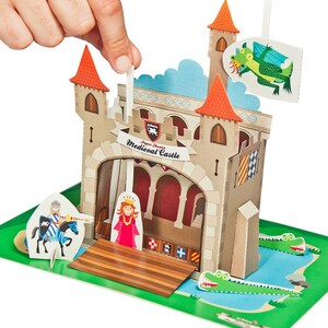 Medieval Castle Paper Theater DIY Paper Craft Kit Puppets image 3