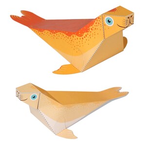 Maxi Seal Paper Toys - DIY Paper Craft Kit - 3D Paper Animals