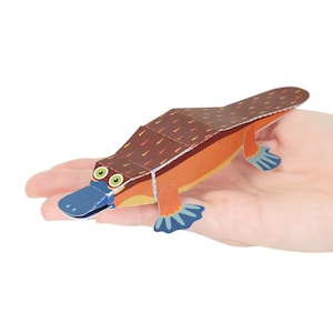Carte postale artisanale en papier PLATYPUS — À ASSEMBLER