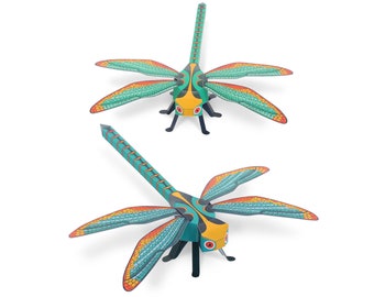 Dragonflies Paper Toys - DIY Paper Craft Kit - 3D Paper Animals