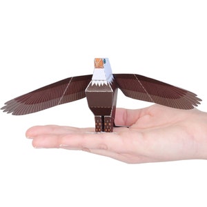 Carte postale artisanale en papier EAGLE — À ASSEMBLER