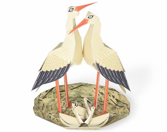 Storks Paper Toys - DIY Paper Craft Kit - School Project