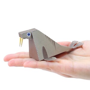 Carte postale artisanale en papier MORSE — À ASSEMBLER