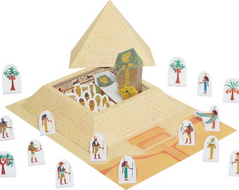 Pyramid Paper Toy - DIY Paper Craft Kit - 3D Model Paper Figure