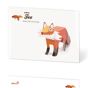 FOX-Papierbastelpostkarte ZUM ZUSAMMENBAUEN Bild 2